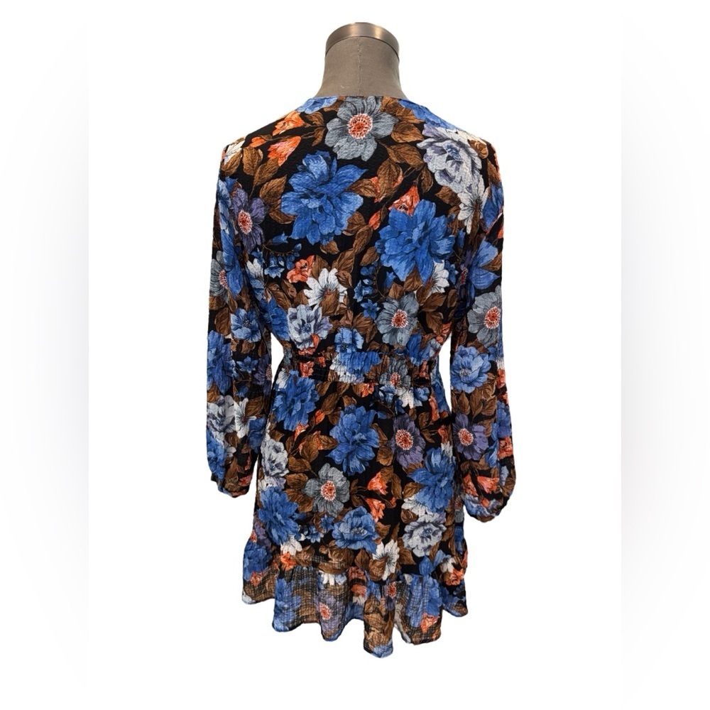 Zara Tropical Print Viscose Blend Dress Small - Picture 8 of 14